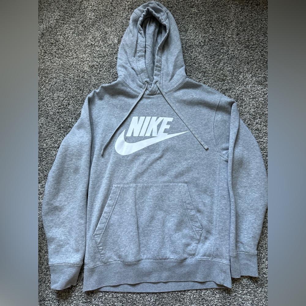 Nike Gray Sweater with Iconic Logo